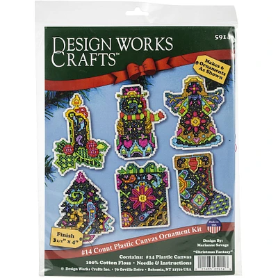 Design Works™ Christmas Fantasy Cross Stitch Ornament Kit