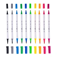 Hello, Artist!™ 10-Piece Dual Brush Marker Set