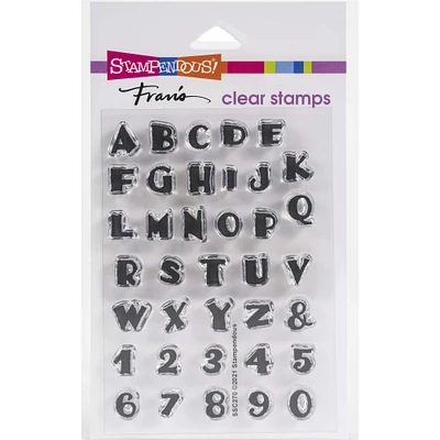 Stampendous® Perfectly Clear Inked Alphabet Stamps