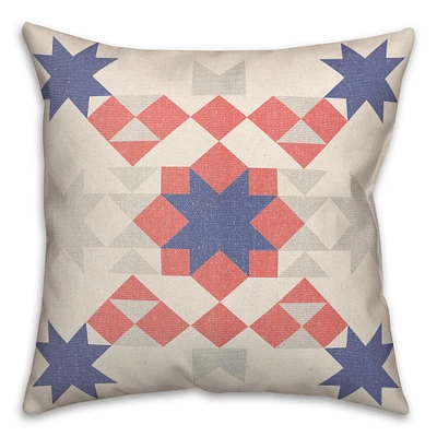 Star Quilt Throw Pillow