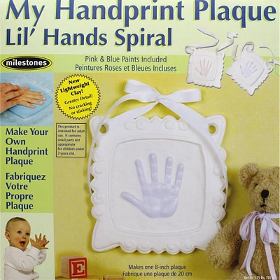 Milestones My Handprint Plaque Lil Hands Spiral Kit