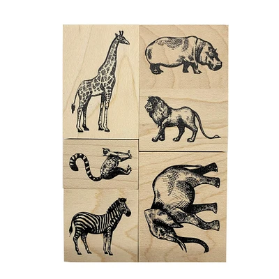 African Animals Wood Stamp Set by Recollections™