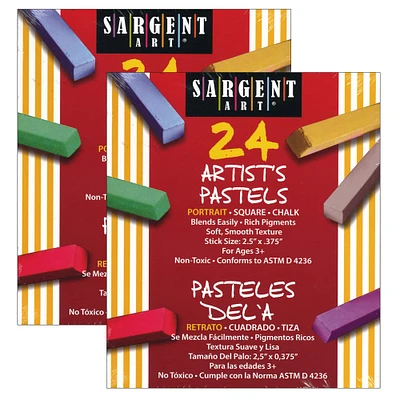 6 Packs: 2 Packs 24 ct. (288 total) Sargent Art® Artist's Pastels Portrait Chalk