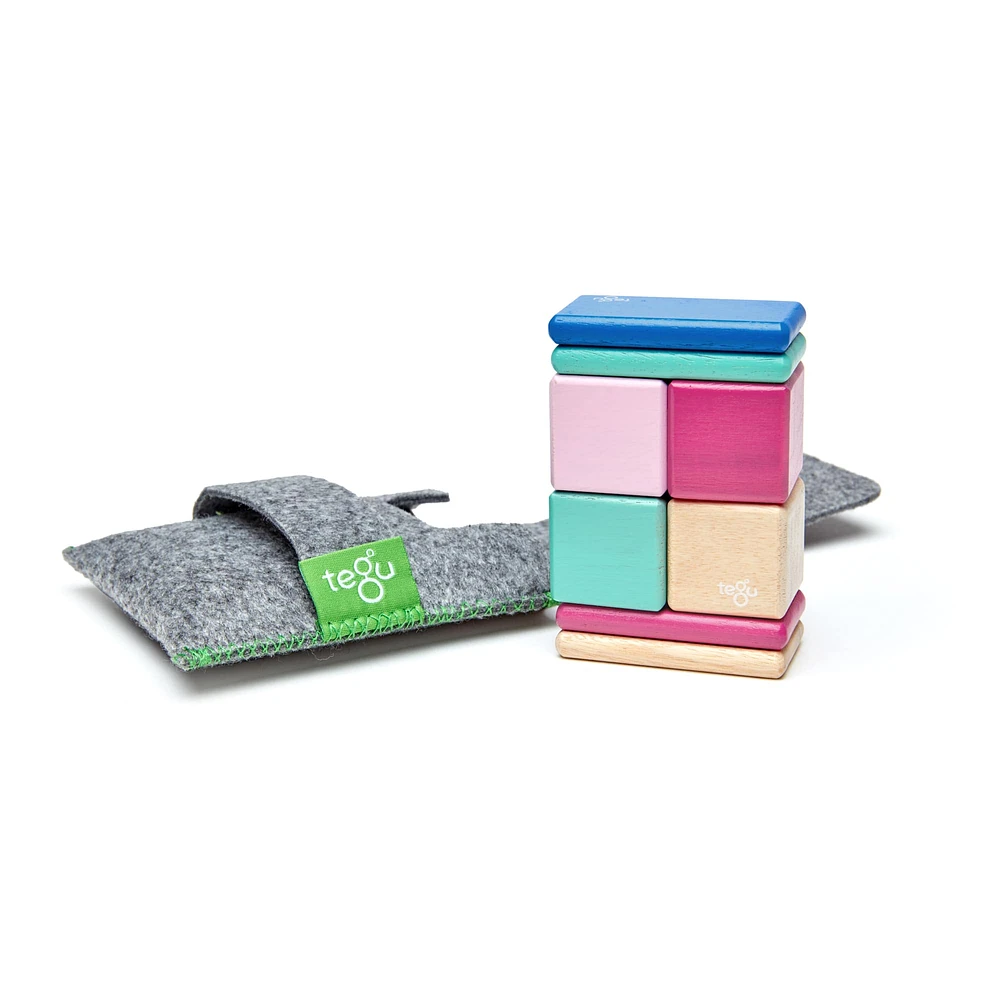 Tegu Blossom Block Pocket Pouch Set