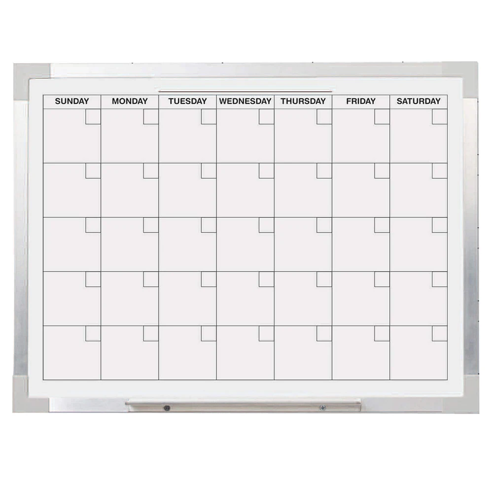 Aluminum Framed Magnetic Calendar Board