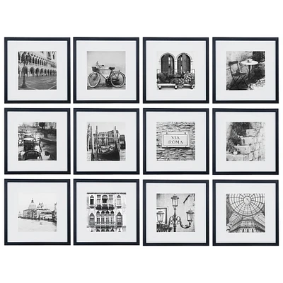 Gallery Perfect™ 12-Piece Frame Kit, Black