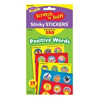 Trend Enterprises® 1” Positive Words Stinky Stickers®, 3 Pack Bundle