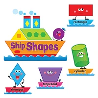 Trend Enterprises Ship Shapes & Colors Bulletin Board Set