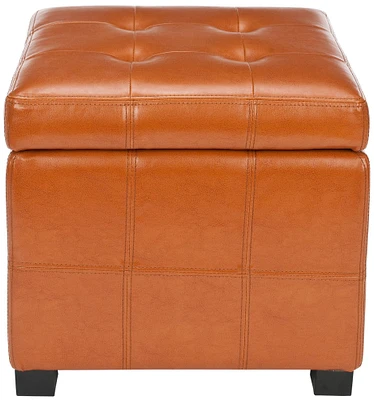 Maiden Square Tufted Ottoman in Saddle