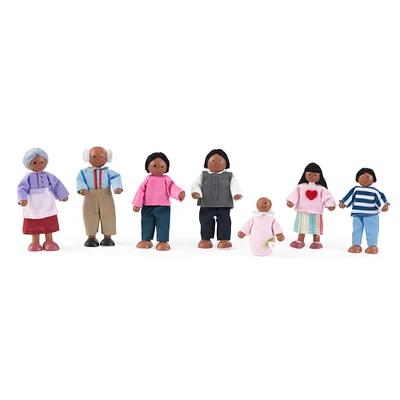 KidKraft Doll Family of 7, African American