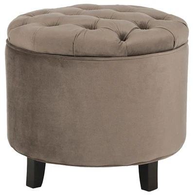 Amiela Tufted Ottoman in Mushroom