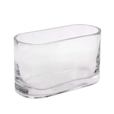 12 Pack: 6.9" Oval Glass Vase by Ashland®