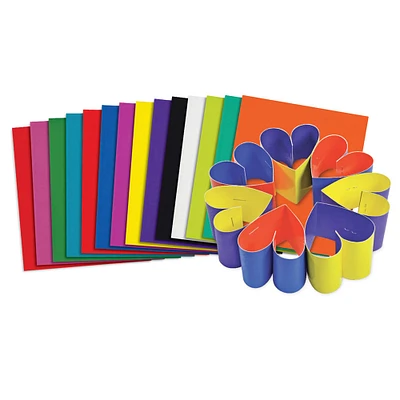 Roylco® 8" x 9" Assorted Double Color Cardstock Sheets, 100 Count