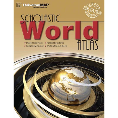 K® Universal Map™ World Scholastic Atlas, 4ct.
