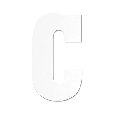 13" White Wood Letter by Make Market