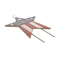 Glitzhome® Wooden "USA" Star Garden Yard Stake/Wall Décor