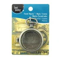 Found Objects™ Pocket Watch Frame Locket by Bead Landing™