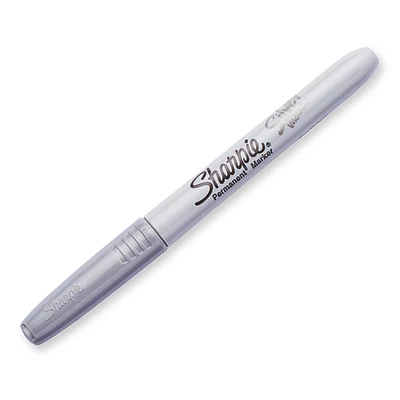 Sharpie® Metallic Permanent Marker, Metallic Silver, Pack of 12