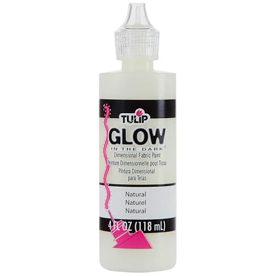 12 Pack: Tulip® Glow In The Dark® Natural Dimensional Fabric Paint