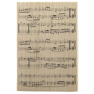 Sheet Music Wood Stamp by Recollections™