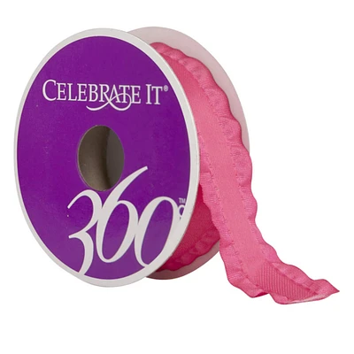 7/8" Satin Double Ruffle Ribbon by Celebrate It® 360°™