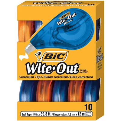 BIC® Wite-Out® Brand EZ Correct® Correction Tape, Pack of 10