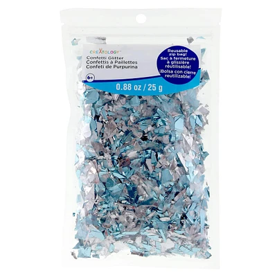 Light Blue & Silver Confetti Glitter By Creatology™