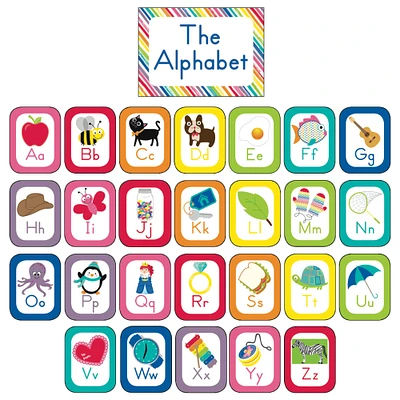 Carson Dellosa™ Just Teach Alphabet Cards Bulletin Board Set