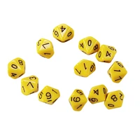 Learning Advantage™ 10-Sided Polyhedra Dice Set, 4 Packs