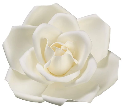 13" Cream Rose Hanging Flower Head