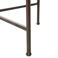 Glitzhome® Round Metal Industrial Storage Shelf