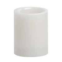12 Pack: 3" x 4" White LED Pillar Candle by Ashland®