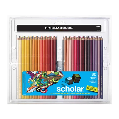 Prismacolor Scholar Colored Pencil Set, 60 Color Set