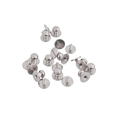 12 Packs: 10 ct. (120 total) Silver Button Studs by Make Market®