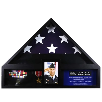 Deluxe Flag Case with Photo Display by Studio Décor®