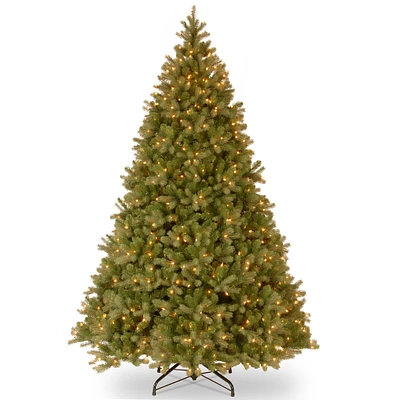 10 Ft. Pre-Lit Feel Real® Downswept Douglas Fir Full Artificial Christmas Tree, Clear Lights