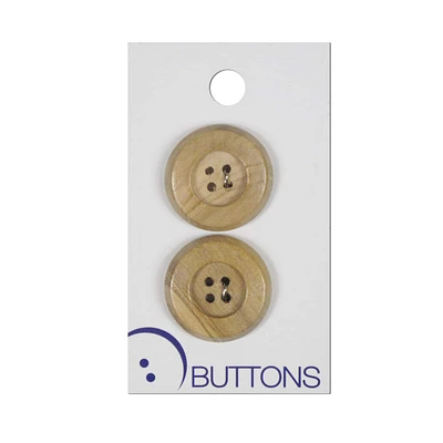 Wood Buttons, 1"