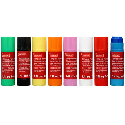 8 Count Basic Tempera Paint Sticks Pack By Craft Smart™