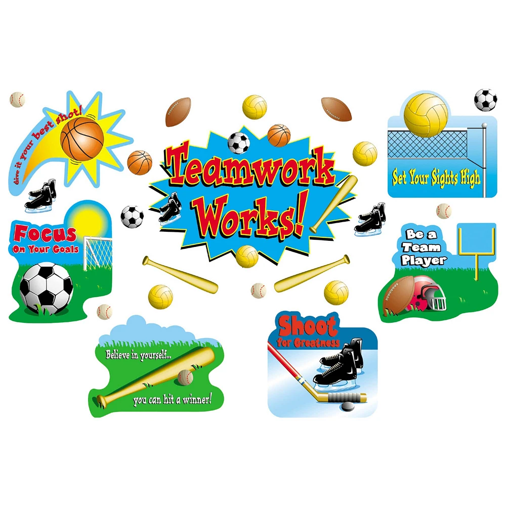 Sports & Teamwork Bulletin Board Display Set