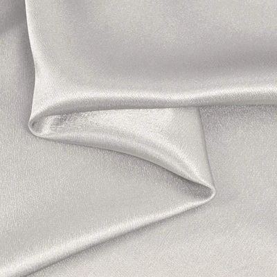 Silver Crepe Back Satin