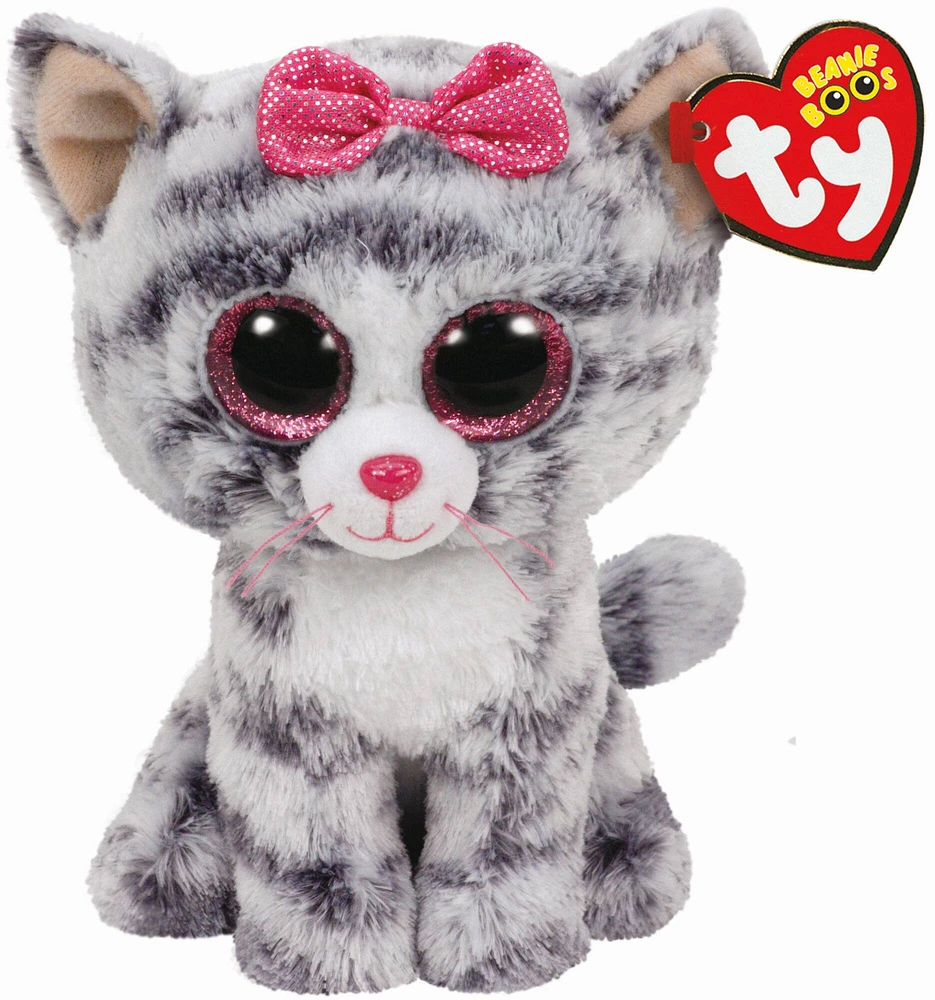 Ty Beanie Boos™ Gray Kiki Cat, Small