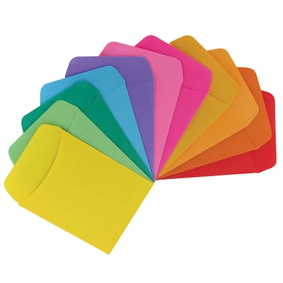 Hygloss Bright Library Pocket, Assorted Colors, Pack of 300