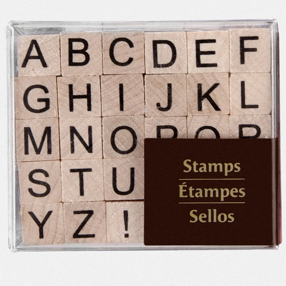 Small Uppercase Alphabet Wood Stamp Set by Recollections™