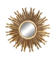 Chateau Sunburst Mirror, Gold Finish