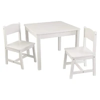 KidKraft Aspen Table & 2 Chair Set, White