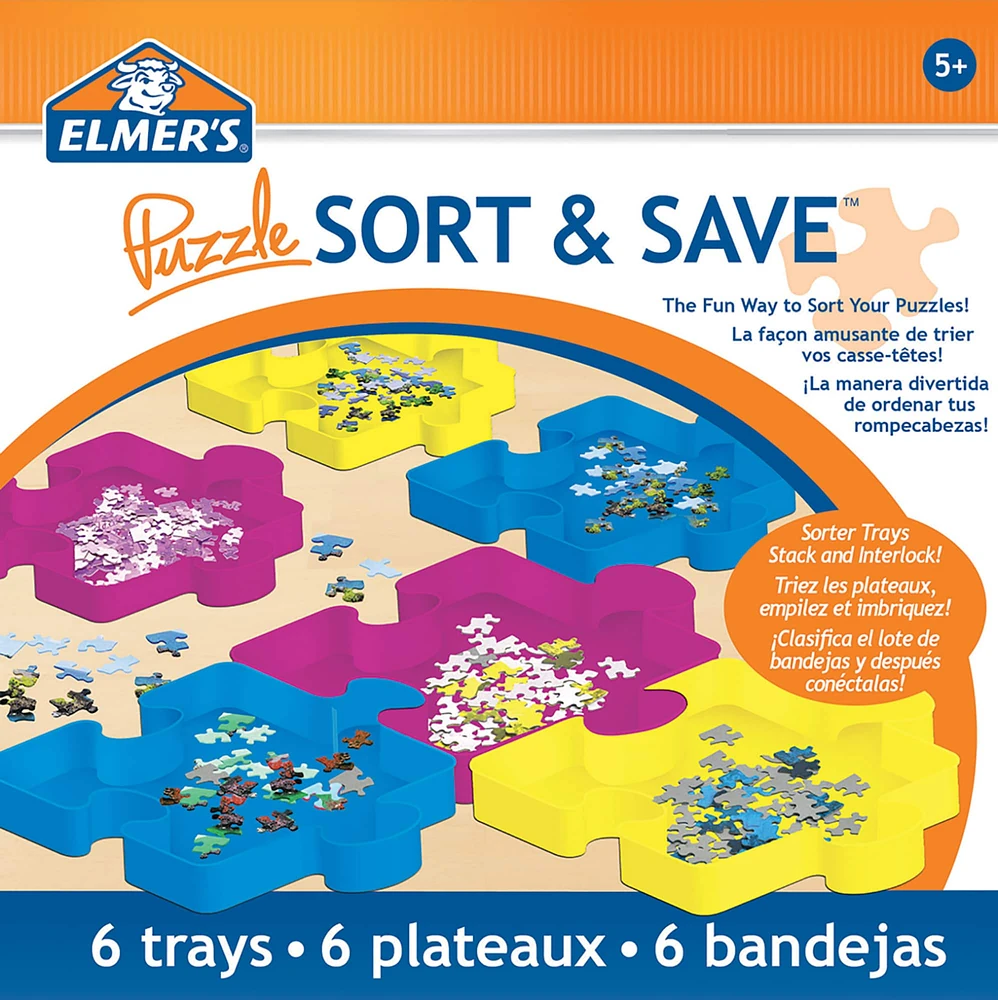 6 Packs: 6 ct. (36 total) Elmer's® Puzzle Sort & Save™ Trays