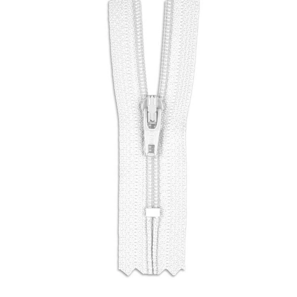 YKK 9" White #3 Closed End Zipper