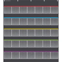 Black Polka Dots Storage Pocket Chart