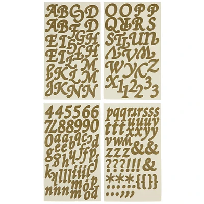12 Pack: Large Golden Girl Alphabet Stickers by Recollections™