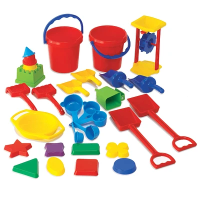 Learning Advantage™ Sand Play Tool Set, 30 Pieces